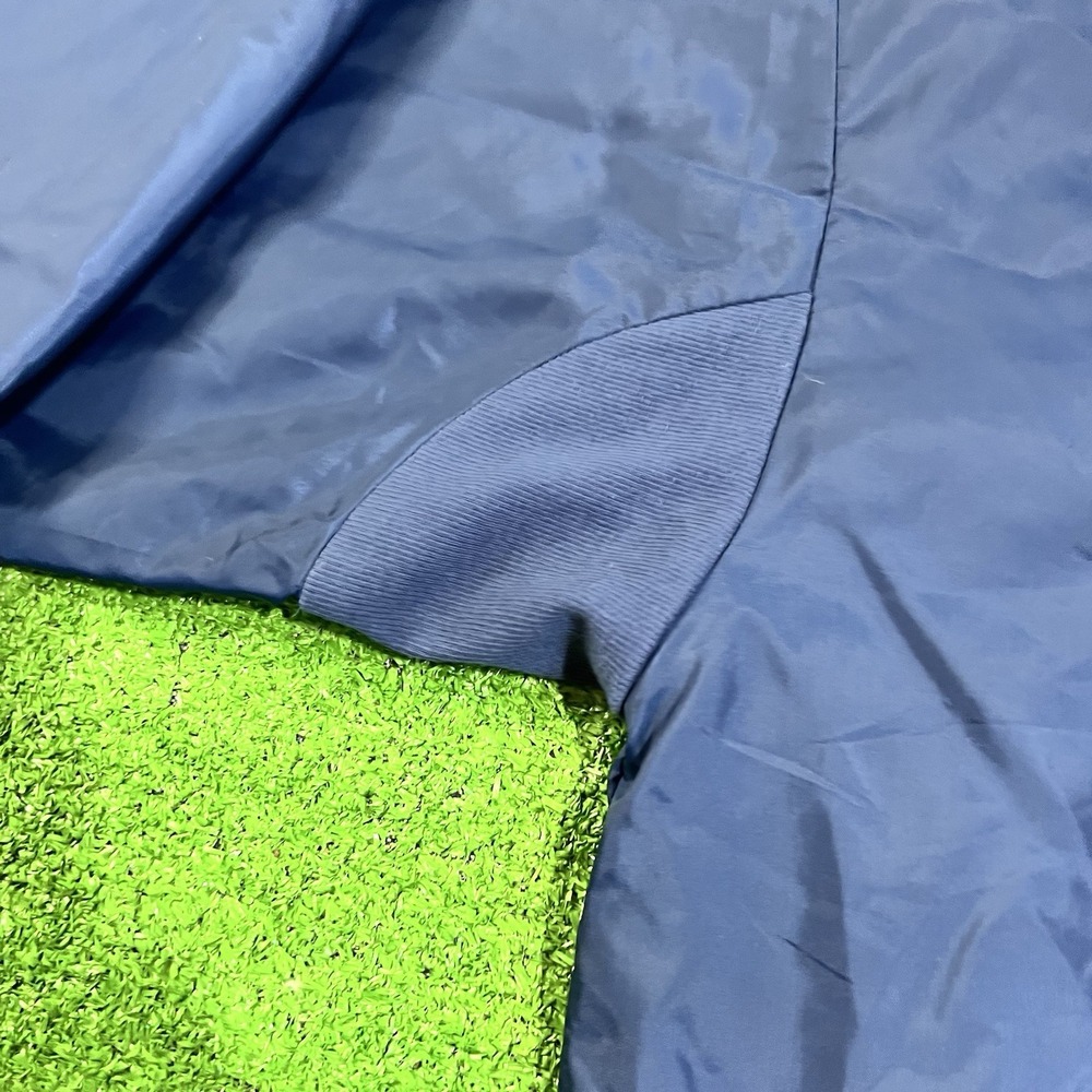 Vintage Carnival Windbreaker LG Blue 90s Jacket Embroidered Full Zip Cruise Wear - Picture 4 of 8
